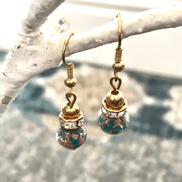 Italian Handmade Glass Earrings - Picture 3 of 4